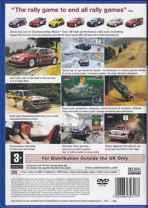 Colin McRae Rally 04 - PS2 (B Grade) (Genbrug)